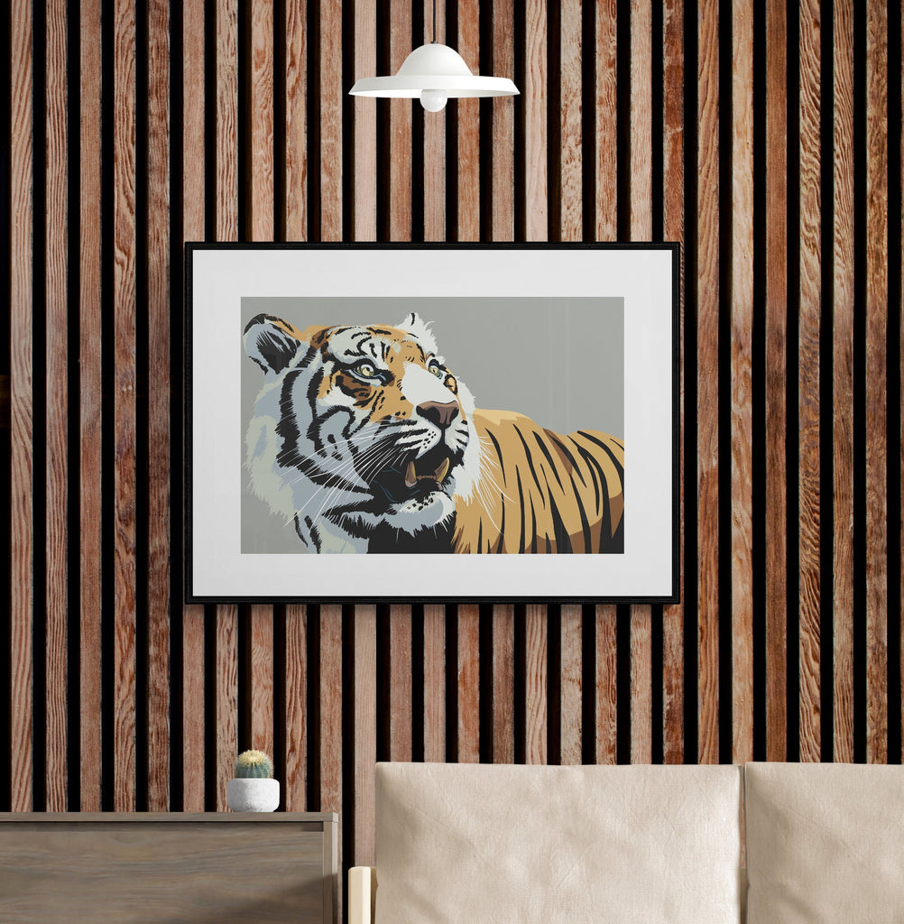 Bengal Tiger Art Print, Wall Prints, Living Room Art, Luxury Wall Art, Bedroom Art, Kitchen Art, Art Prints, Office Art
