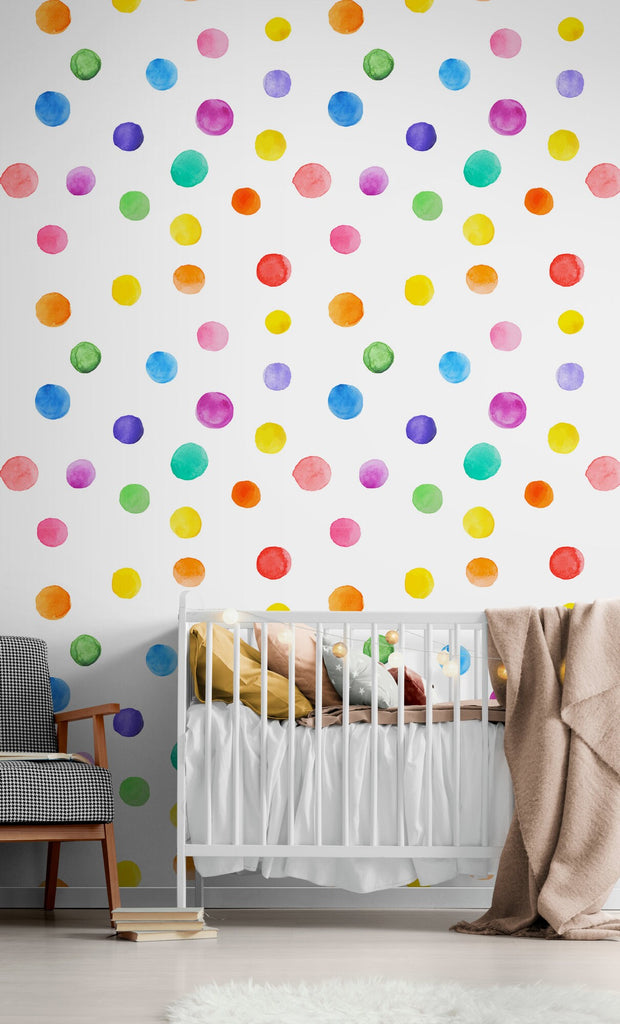 Watercolour Dot Wall Stickers