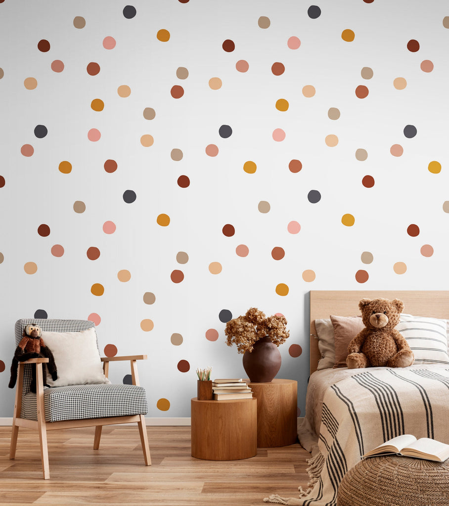 Boho Polka Dot Wall Decals