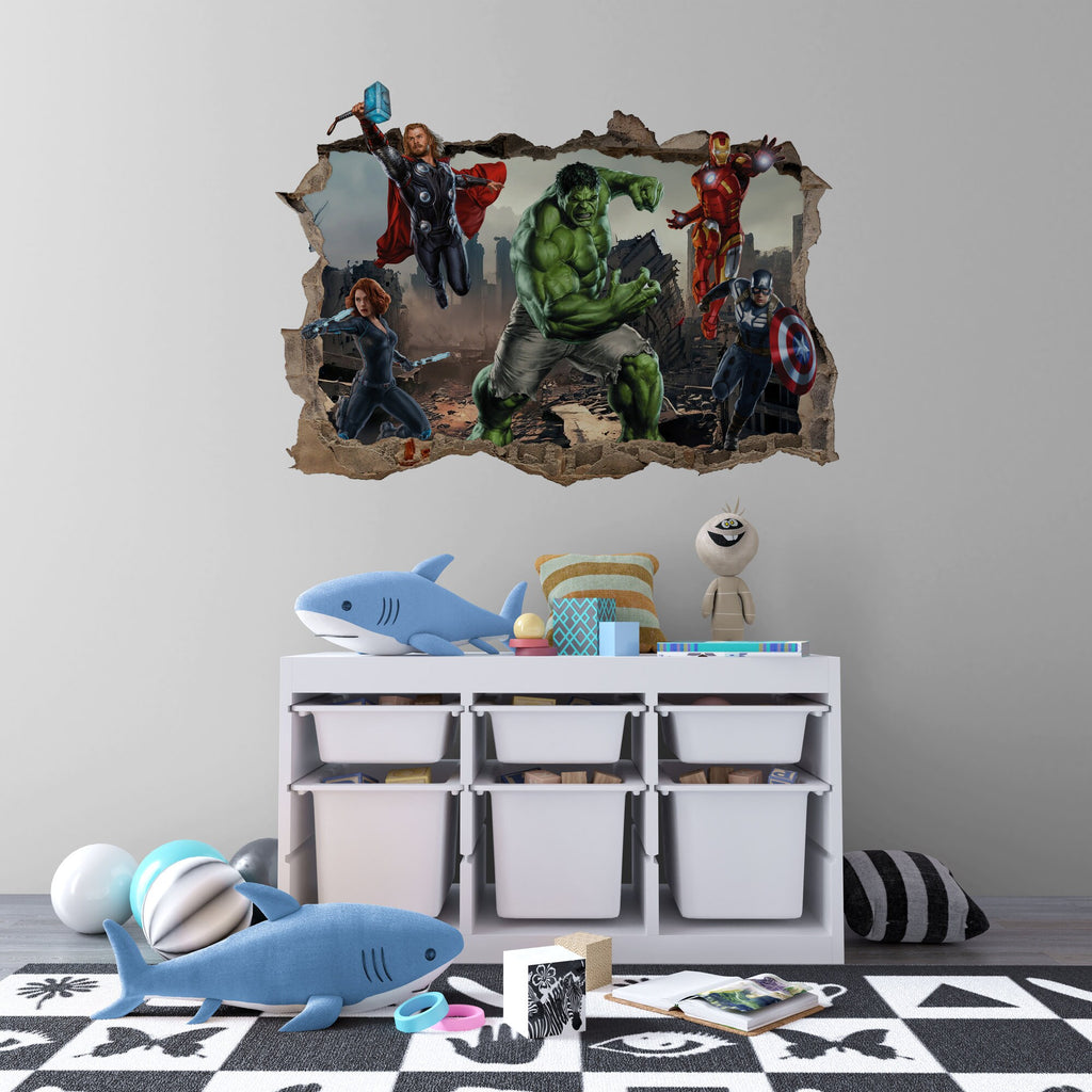 Superheros, Hulk and friends Wall Sticker