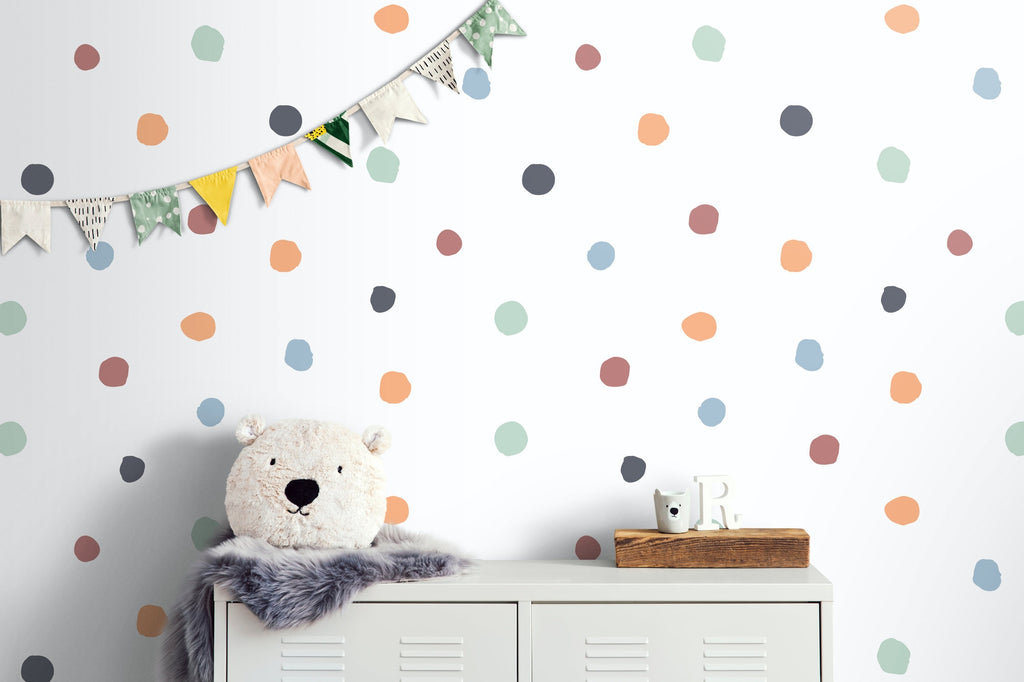 Boho Polka Dot Wall Decals