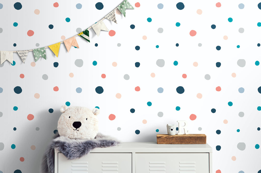 Boho Polka Dot Wall Decals