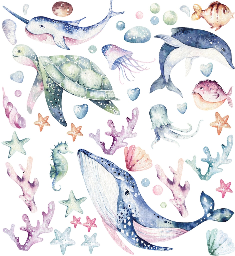 Ocean Life Wall Stickers