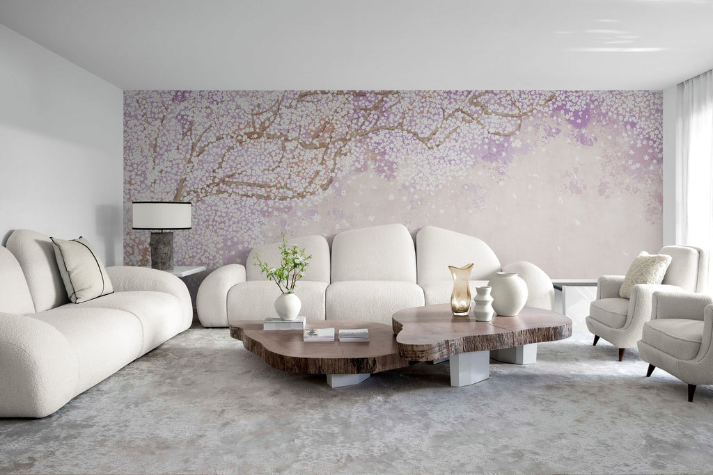 Pink Blossom Tree Wall Mural