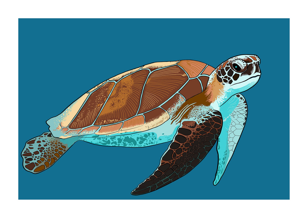 Leatherback Sea Turtle Art Print, Wall Prints, Living Room Art, Luxury Wall Art, Bedroom Art, Kitchen Art, Art Prints, Office Art