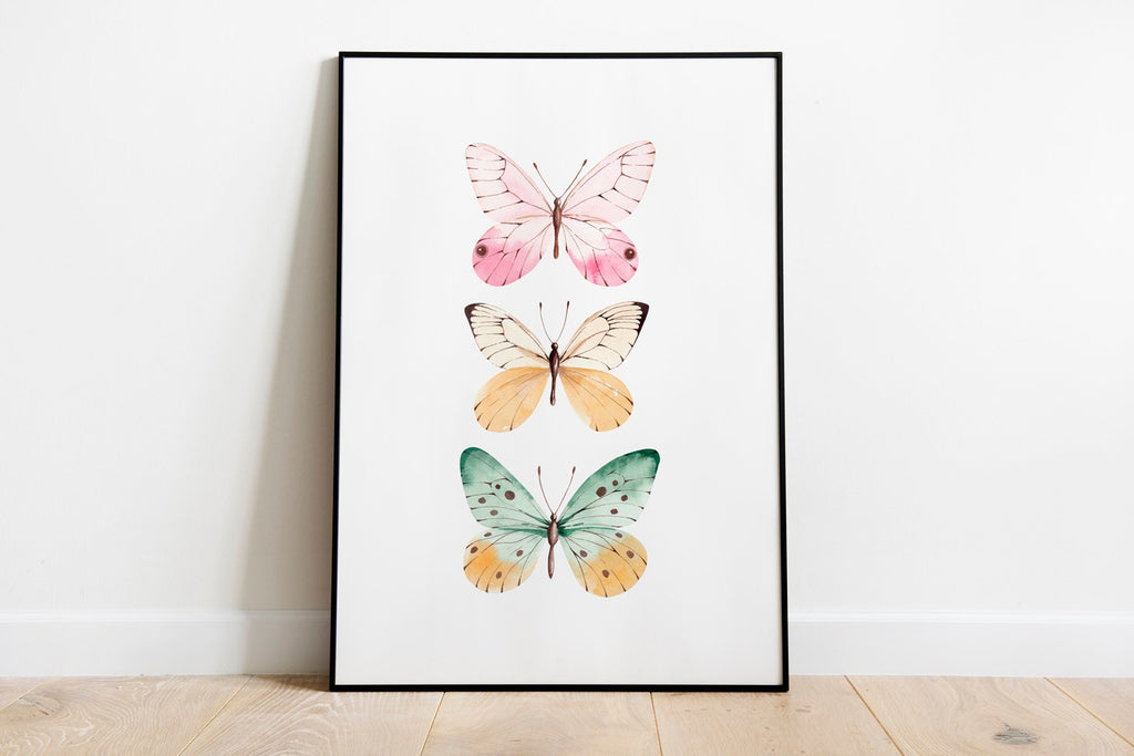 Butterflies Art Print, Wall Prints, Living Room Art, Luxury Wall Art, Bedroom Art, Kitchen Art, Art Prints, Fairground Art, Butterfly Print