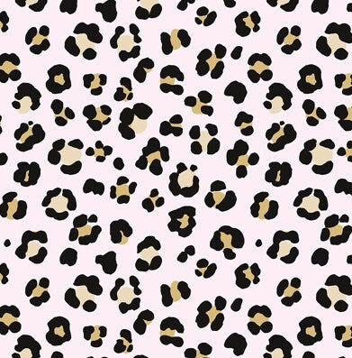 Blush Pink Leopard Print Wallpaper, Animal Wallpaper, Leopard Wallpaper, Pre Paste Wallpaper, Removable Wallpaper