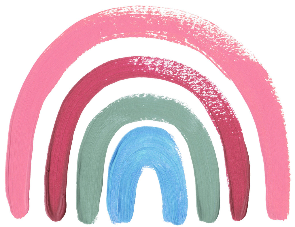 Rainbow Wall Sticker, Bedroom wall sticker, Nursery Wall Sticker, Painted Rainbow