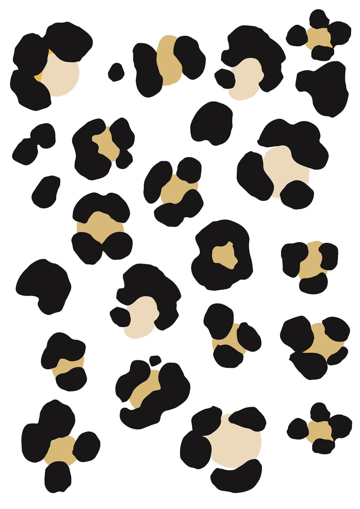 Leopard Print Wall Stickers, Leopard Spots Wall Stickers, Animal Print Wall Decals, Wall Decals for Bedroom, Jaguar Spots, Peel and Stick