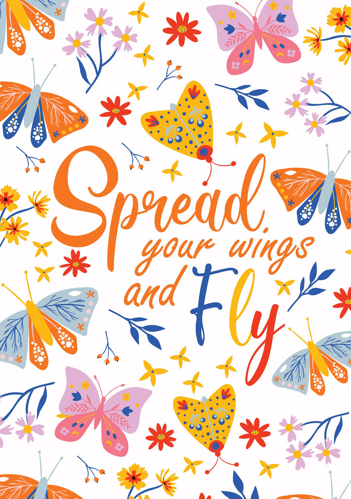 Spread your wings and fly print, Wall Prints, Nursery Art, Luxury Wall Art, Kids Bedroom Art, Playroom Art, Art Prints, Children's Art