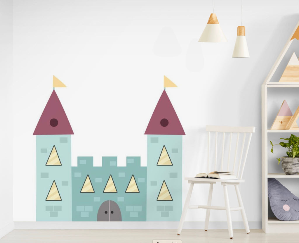 Castle Wall Sticker, Bedroom wall sticker, Nursery Wall Sticker, Fairytale Wall Sticker